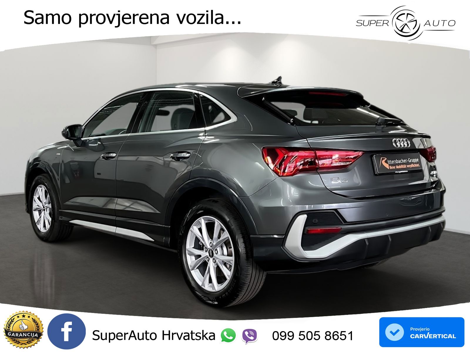 Audi Q3 II Sportback 45 TFSI (245 KS) quattro S tronic S line LED+GR SJED+ACC
