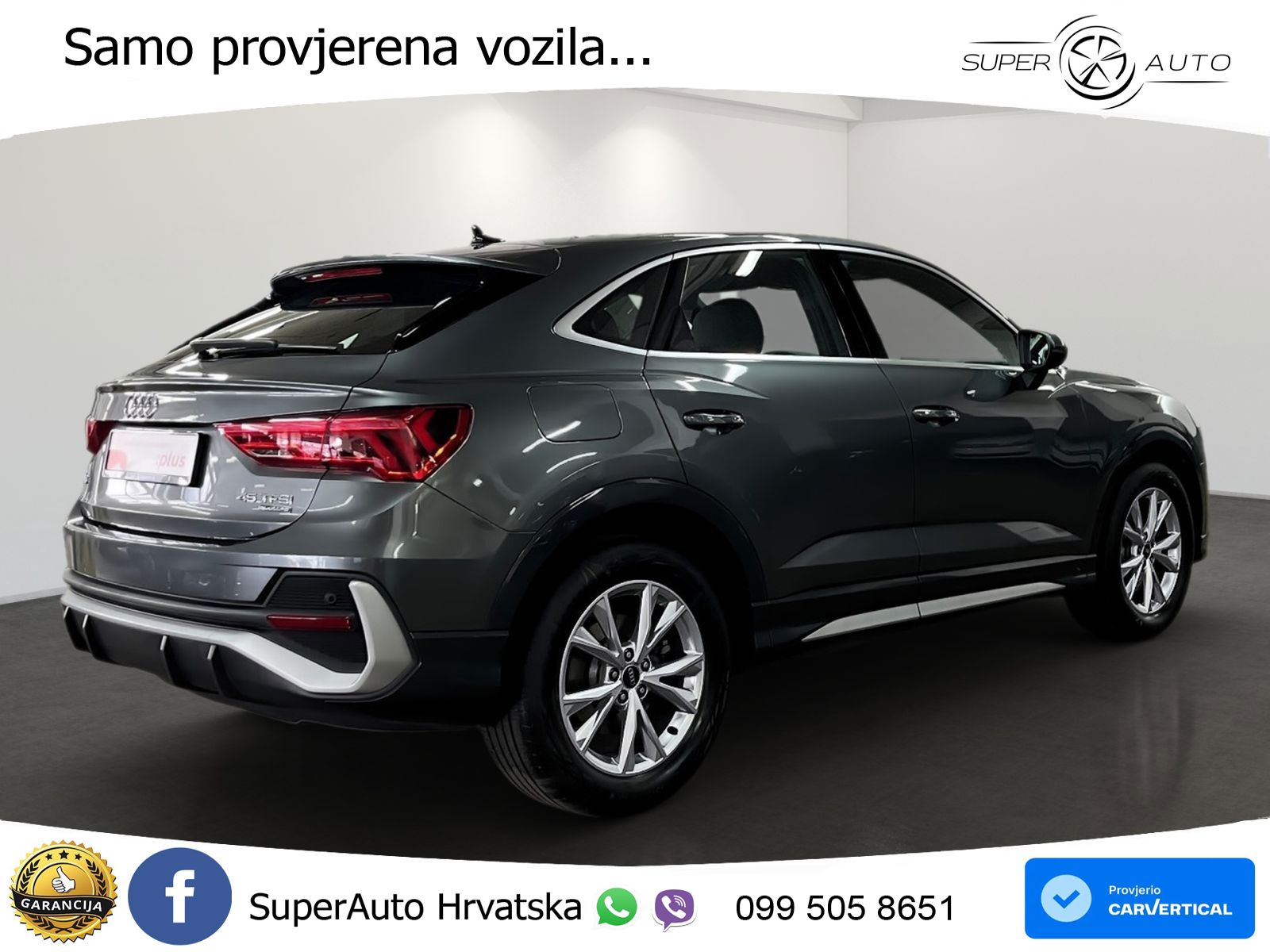 Audi Q3 II Sportback 45 TFSI (245 KS) quattro S tronic S line LED+GR SJED+ACC
