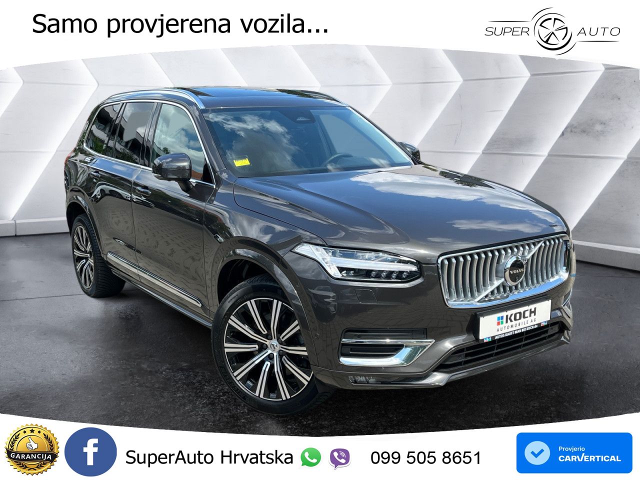 Volvo XC90 2.0 B5 Diesel AWD Automatic ACC+GR SJED+360+PANO