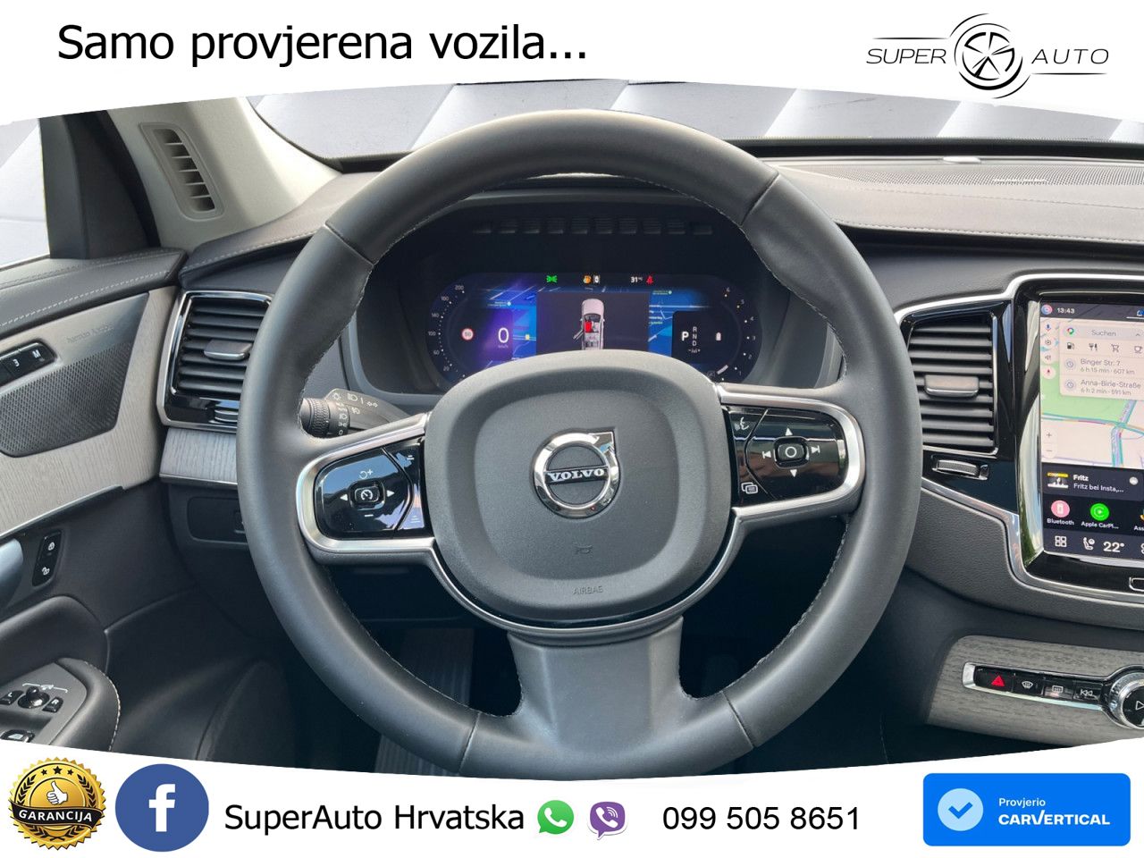 Volvo XC90 2.0 B5 Diesel AWD Automatic ACC+GR SJED+360+PANO