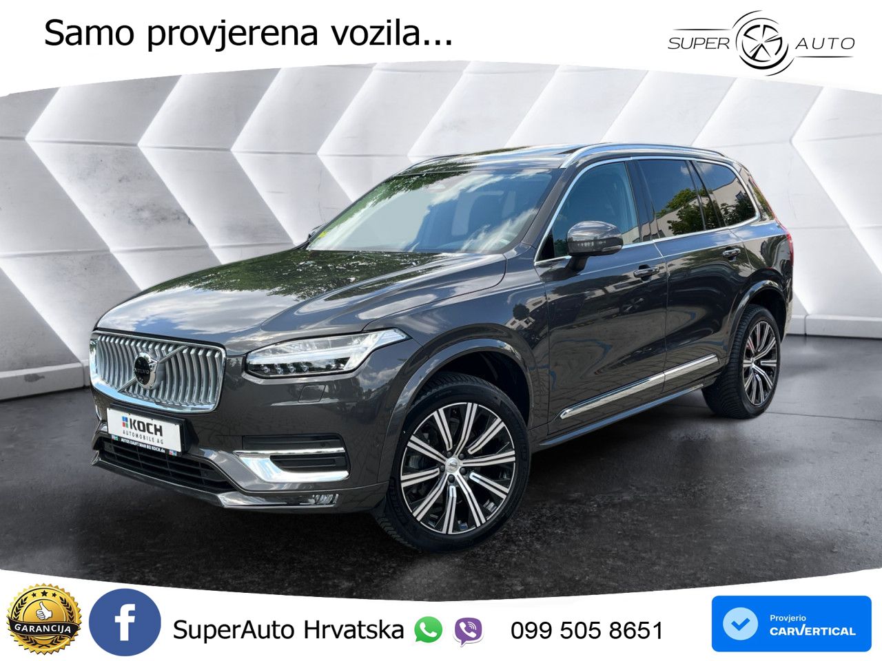 Volvo XC90 2.0 B5 Diesel AWD Automatic ACC+GR SJED+360+PANO