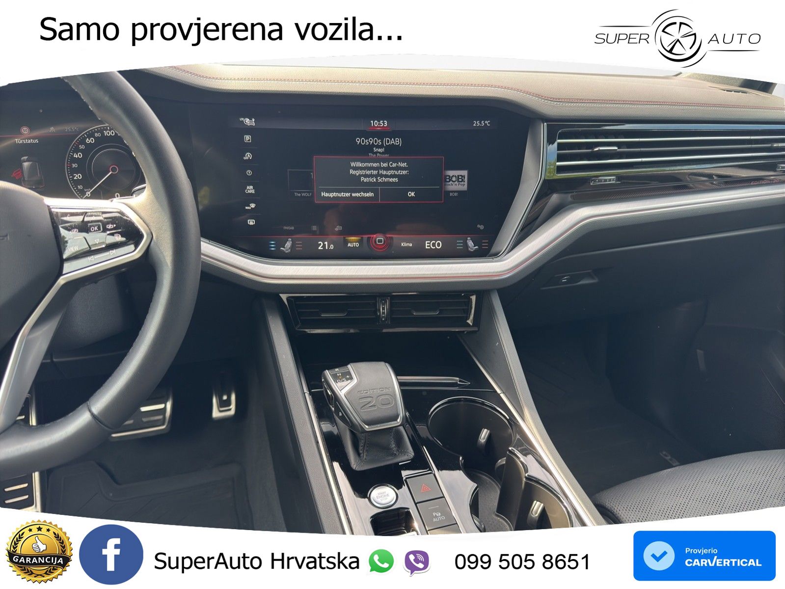 Volkswagen Touareg 3.0 V6 TDI (286 KS) 4MOTION Tiptronic ZRAČNI+ACC+GR SJED+KAM+PANO