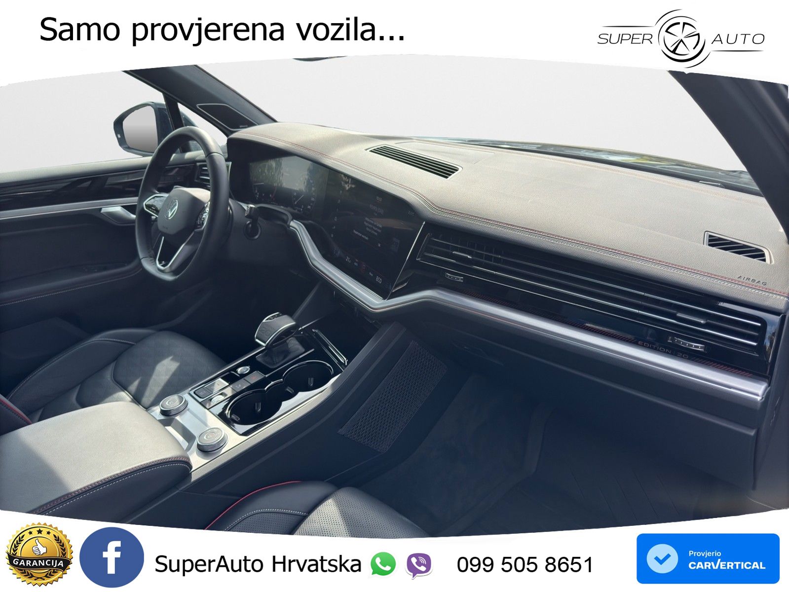 Volkswagen Touareg 3.0 V6 TDI (286 KS) 4MOTION Tiptronic ZRAČNI+ACC+GR SJED+KAM+PANO