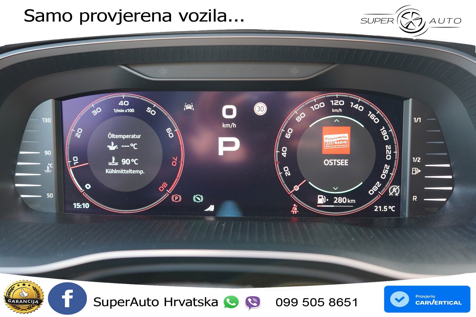 Škoda Octavia Combi RS 2.0 TSI (265 KS) DSG LED+GR SJED+ACC