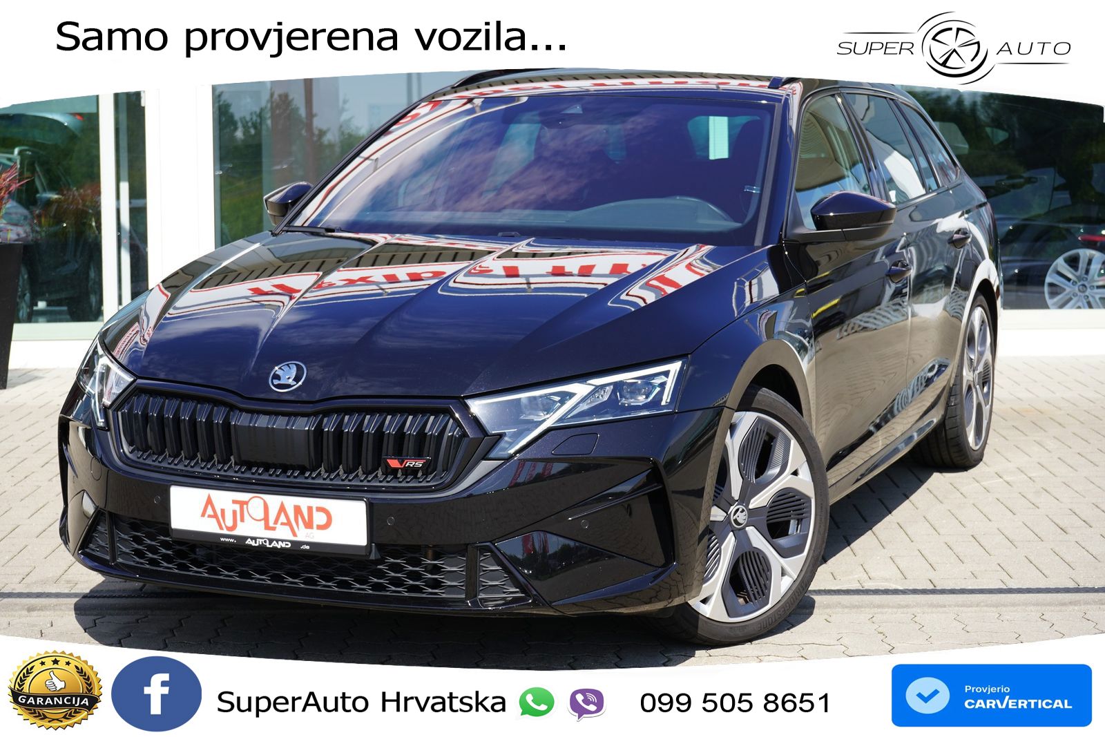 Škoda Octavia Combi RS 2.0 TSI (265 KS) DSG LED+GR SJED+ACC