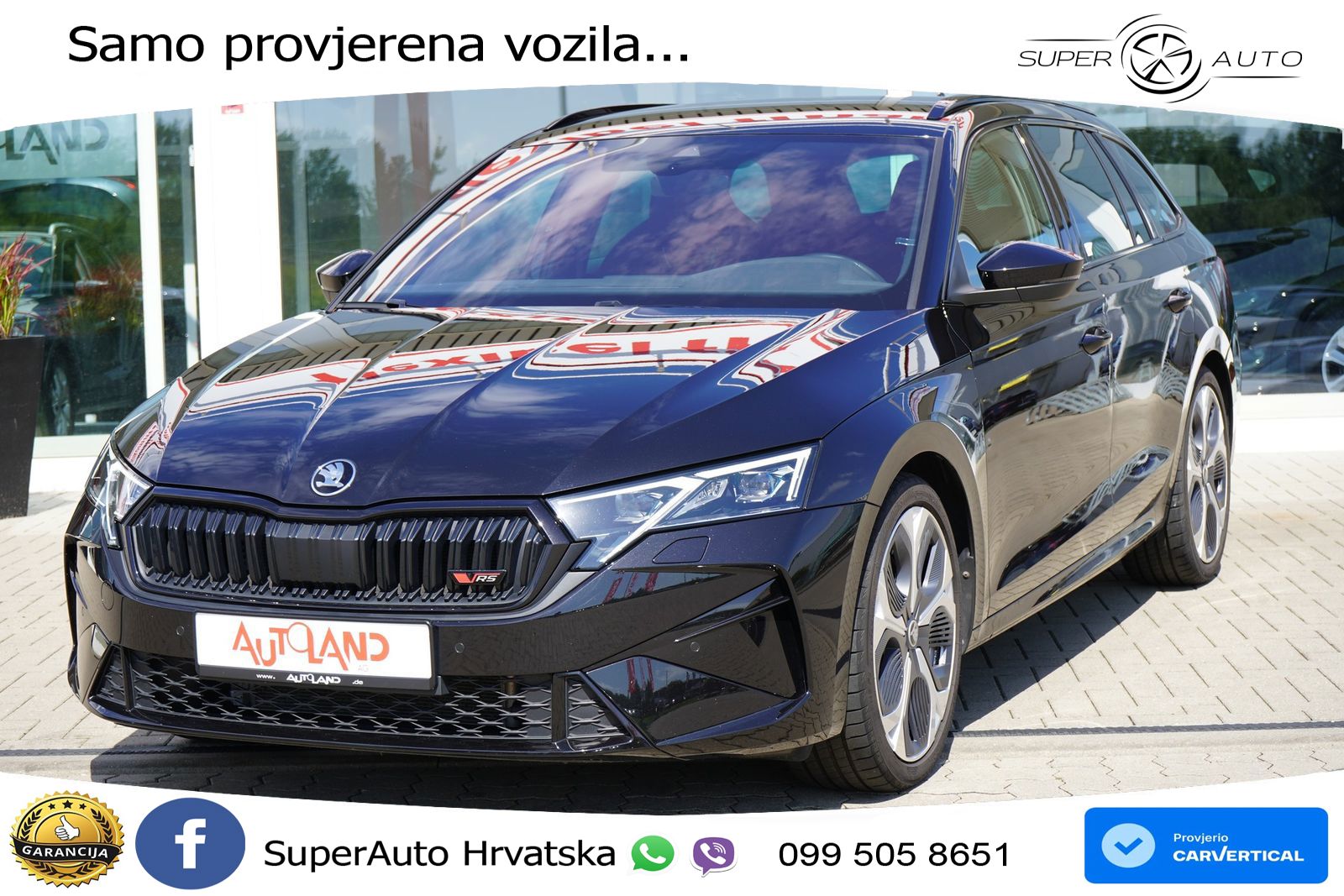 Škoda Octavia Combi RS 2.0 TSI (265 KS) DSG LED+GR SJED+ACC