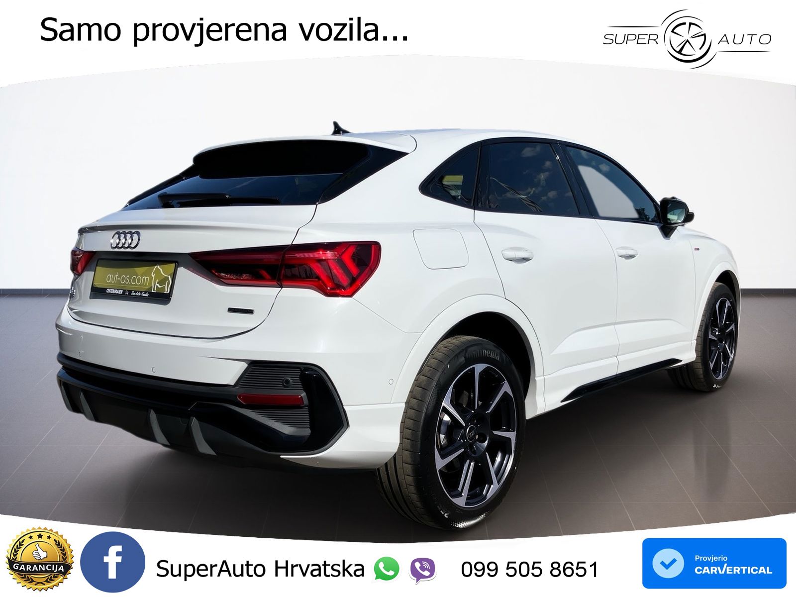 Audi Q3 Sportback 40 TDI (200 KS) quattro S tronic S line LED+GR SJED+ACC