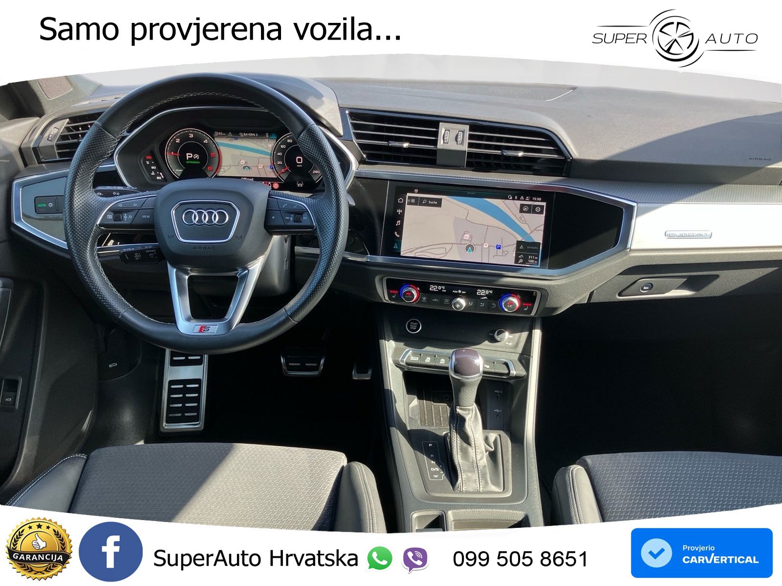 Audi Q3 Sportback 40 TDI (200 KS) quattro S tronic S line LED+GR SJED+ACC