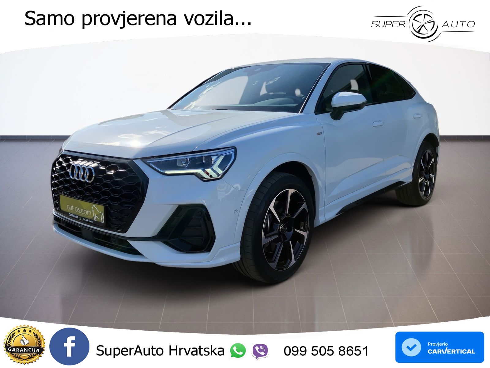 Audi Q3 Sportback 40 TDI (200 KS) quattro S tronic S line LED+GR SJED+ACC