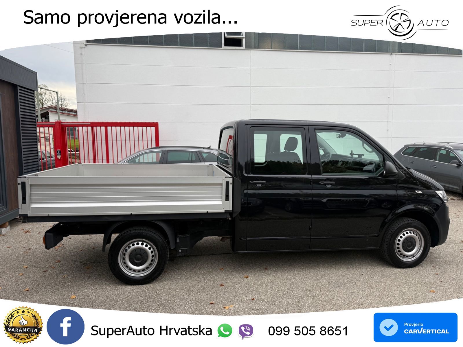 Volkswagen T6.1 Transporter Pritsche 4MOTION lang Doppelkab 150 KS