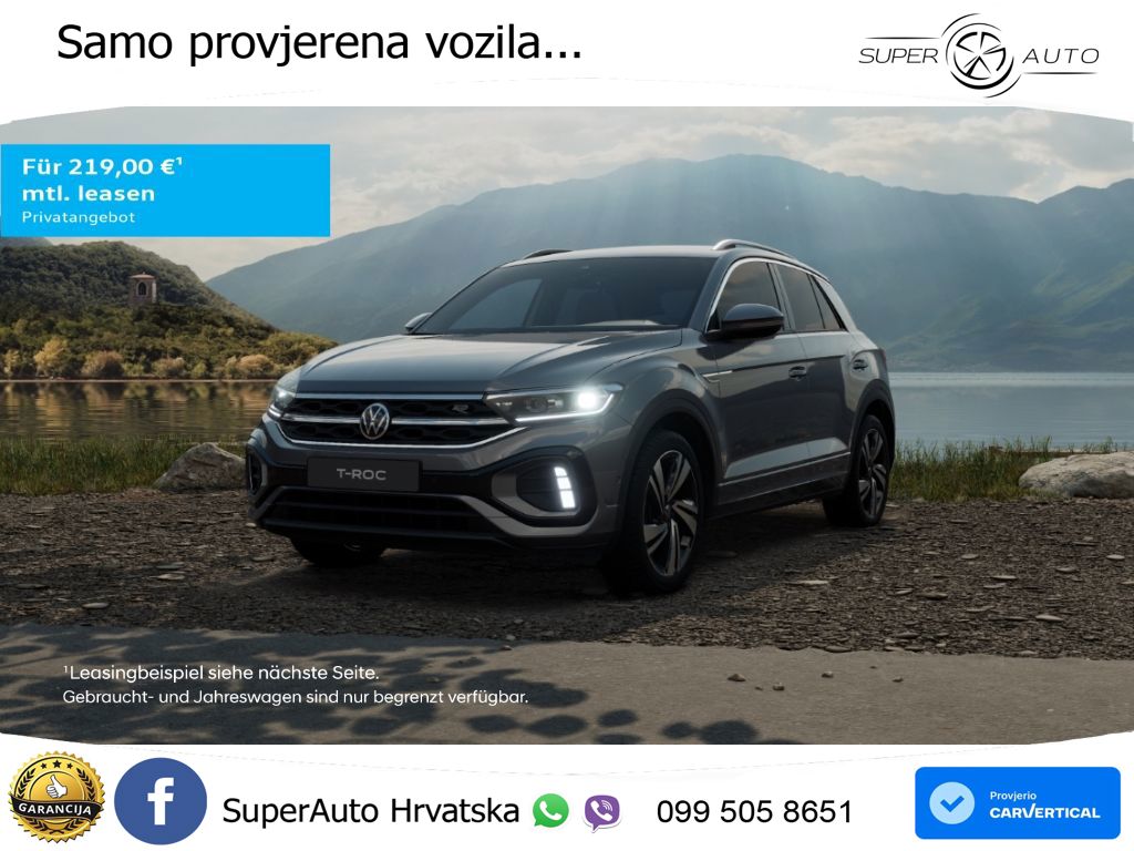 Volkswagen T-Roc 1.5 TSI (150 KS) DSG LED+GR SJED+ACC