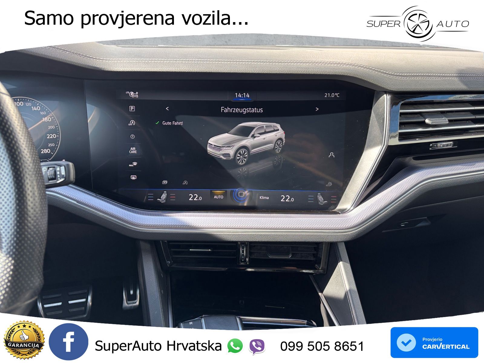 Volkswagen Touareg 3.0 V6 TDI (286 KS) 4MOTION Tiptronic R-Line ZRAČNI+ACC+4xGR SJED+KAM