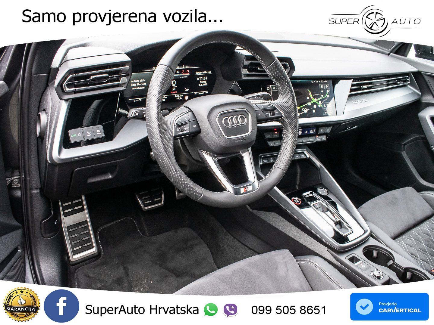 Audi S3 2.0 TFSI (333 KS) quattro S tronic MATRIX+GR SJED+KAM