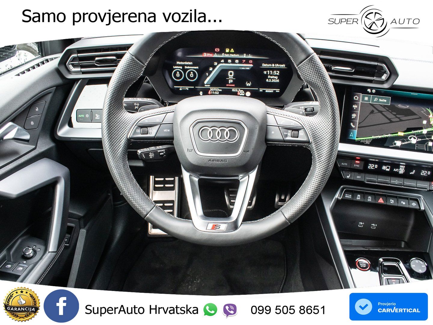 Audi S3 2.0 TFSI (333 KS) quattro S tronic MATRIX+GR SJED+KAM