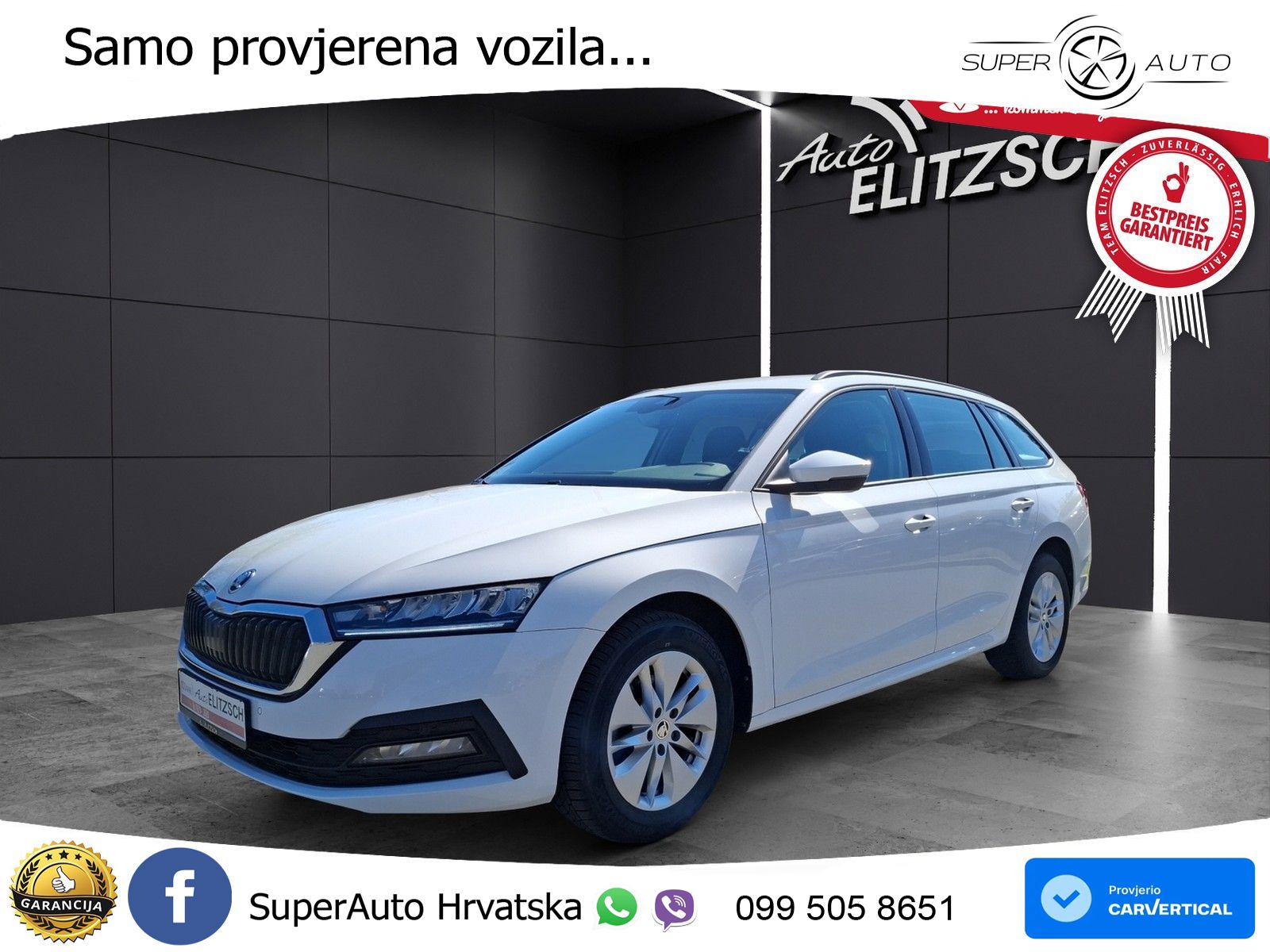 Škoda Octavia Combi 2.0 TDI (150 KS) DSG LED+GR SJED+ACC