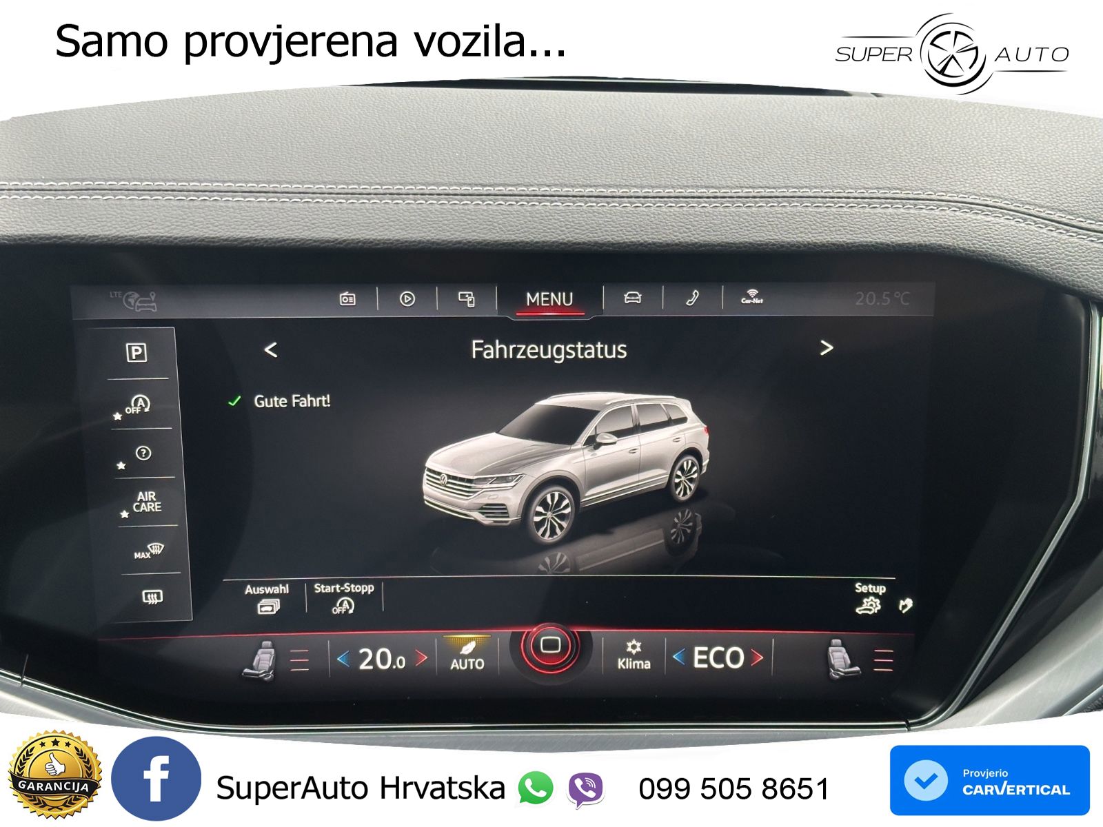 Volkswagen Touareg 3.0 V6 TDI (286 KS) 4MOTION Tiptronic R-Line ZRAČNI+ACC+4xGR SJED+KAM