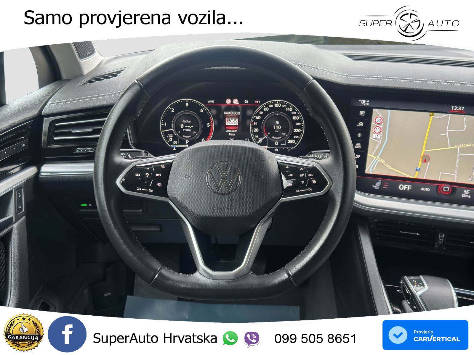Volkswagen Touareg 3.0 V6 TDI (286 KS) 4MOTION Tiptronic R-Line ZRAČNI+ACC+4xGR SJED+KAM
