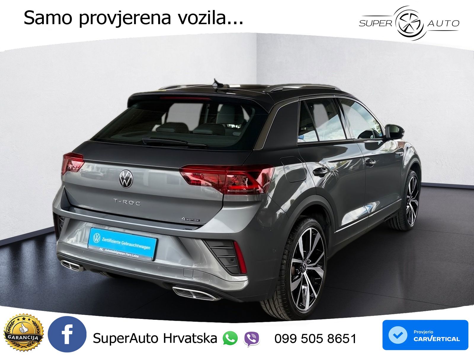 Volkswagen T-Roc I 2.0 TSI (190 KS) 4M DSG LED+GR SJED+ACC