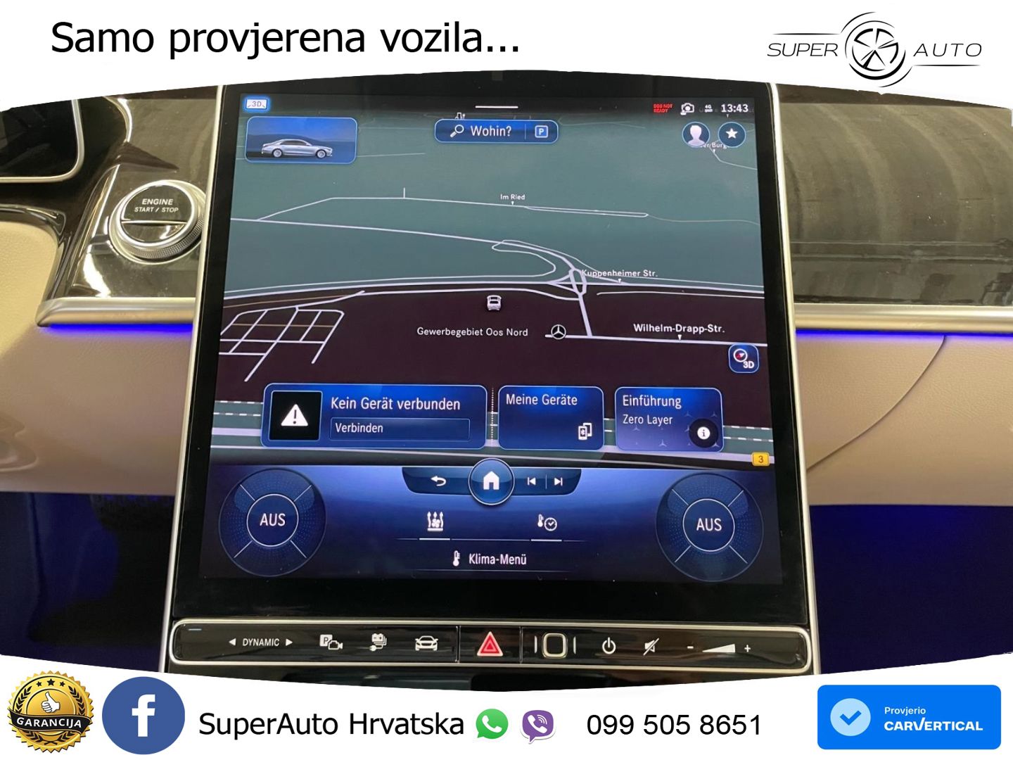 Mercedes S 580e (510 KS) 4MATIC 9G-TRONIC LED+GR SJED+ACC
