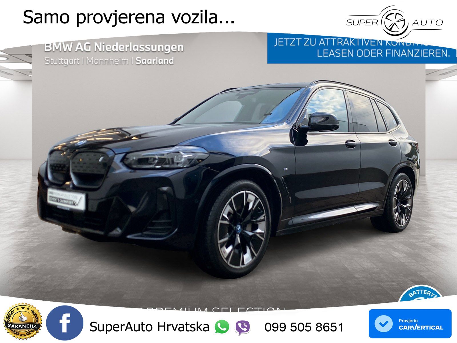 BMW iX3 80 kWh (286 KS)