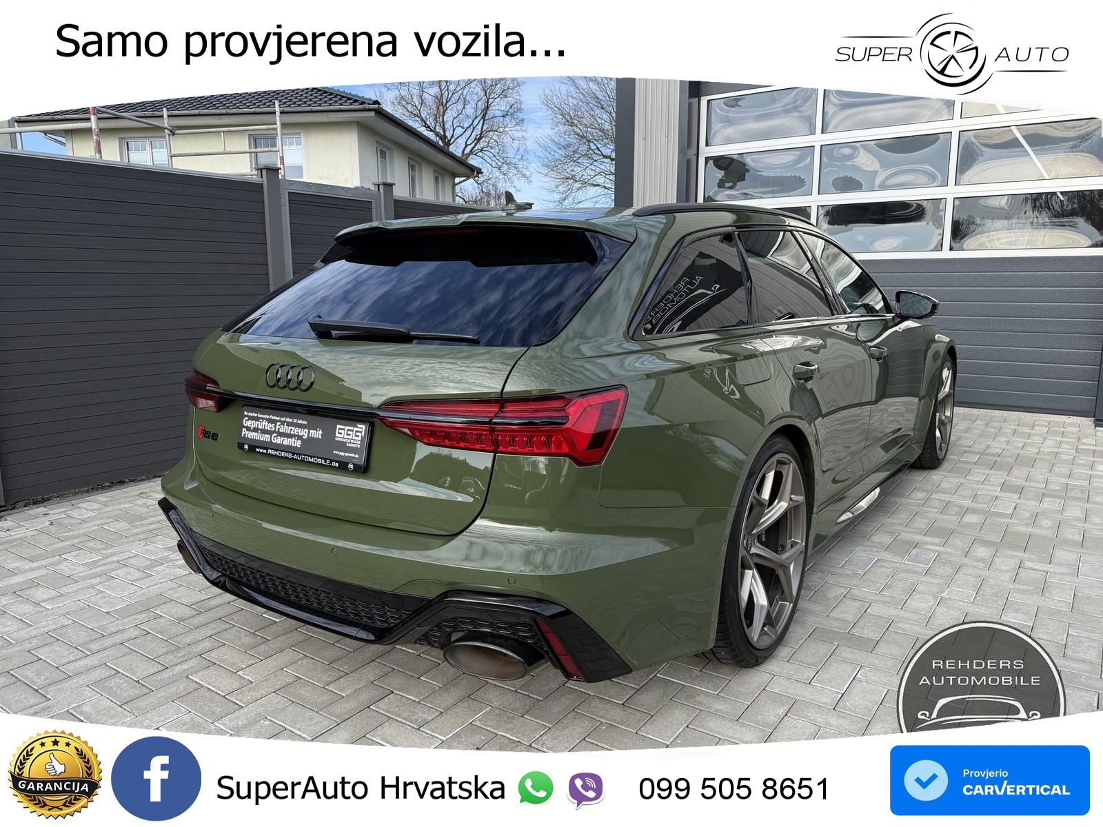 Audi RS6 Avant 4.0 TFSI V8 performance (630 KS)  quattro tiptronic ZRAČNI+ACC+GR SJED+KAM+PANO