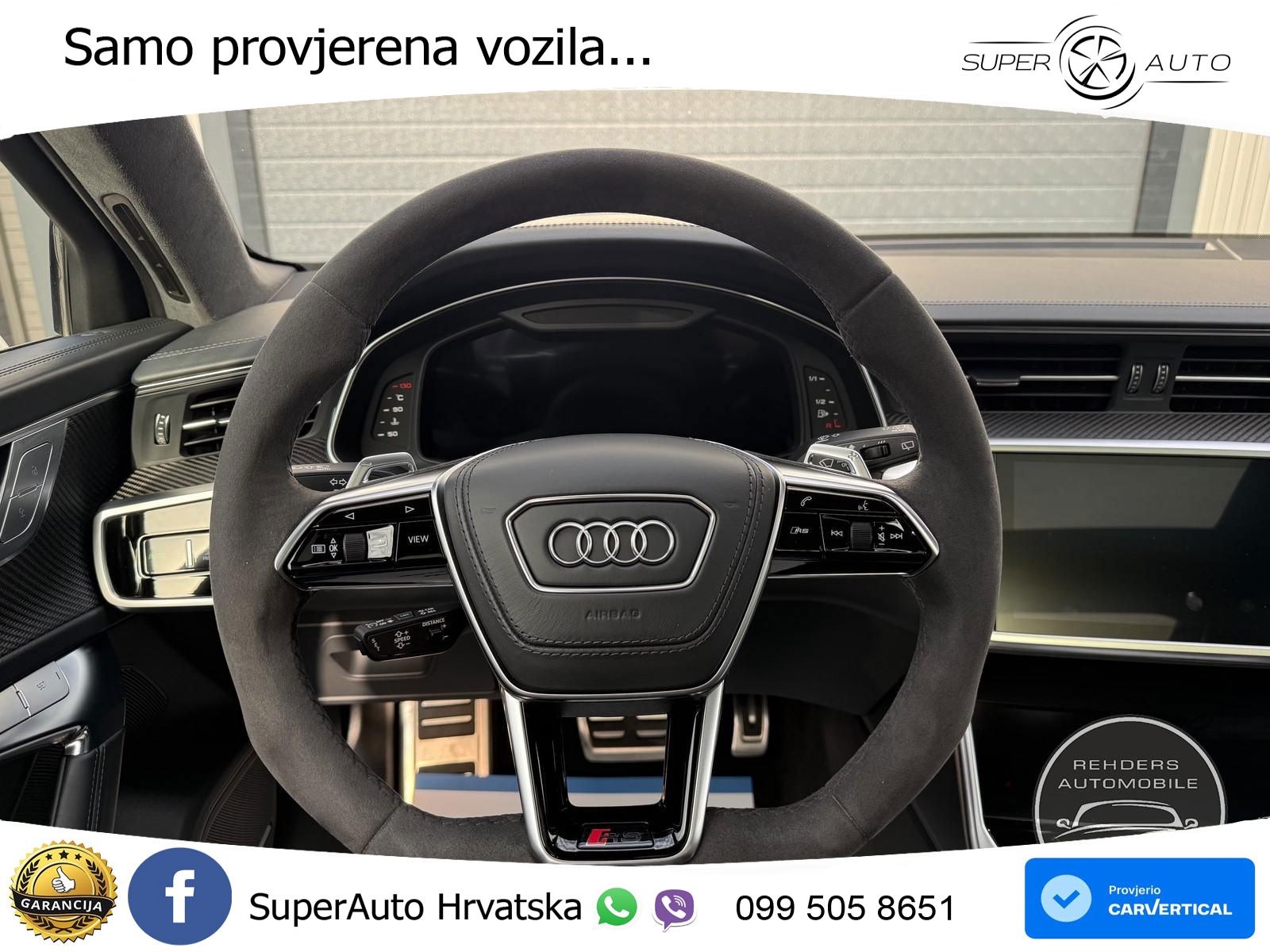Audi RS6 Avant 4.0 TFSI V8 performance (630 KS)  quattro tiptronic ZRAČNI+ACC+GR SJED+KAM+PANO