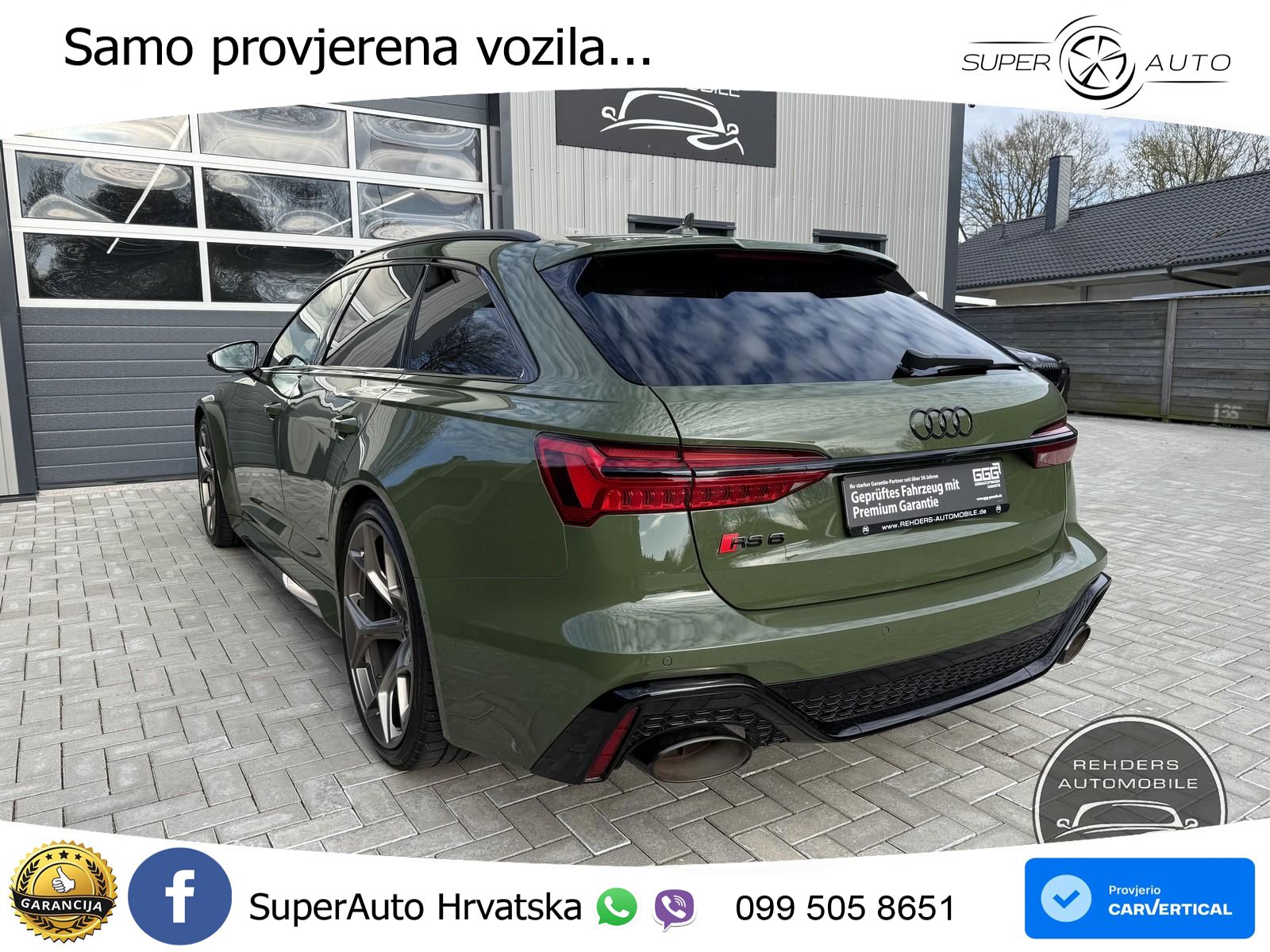 Audi RS6 Avant 4.0 TFSI V8 performance (630 KS)  quattro tiptronic ZRAČNI+ACC+GR SJED+KAM+PANO