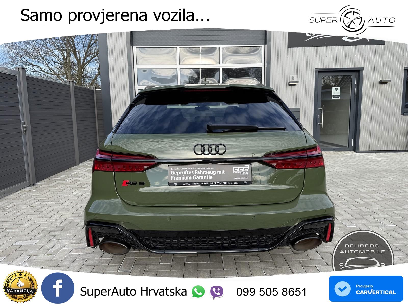 Audi RS6 Avant 4.0 TFSI V8 performance (630 KS)  quattro tiptronic ZRAČNI+ACC+GR SJED+KAM+PANO