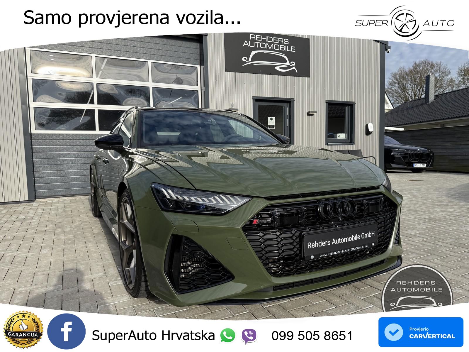 Audi RS6 Avant 4.0 TFSI V8 performance (630 KS)  quattro tiptronic ZRAČNI+ACC+GR SJED+KAM+PANO