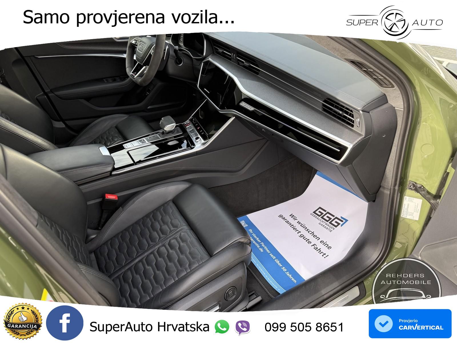 Audi RS6 Avant 4.0 TFSI V8 performance (630 KS)  quattro tiptronic ZRAČNI+ACC+GR SJED+KAM+PANO