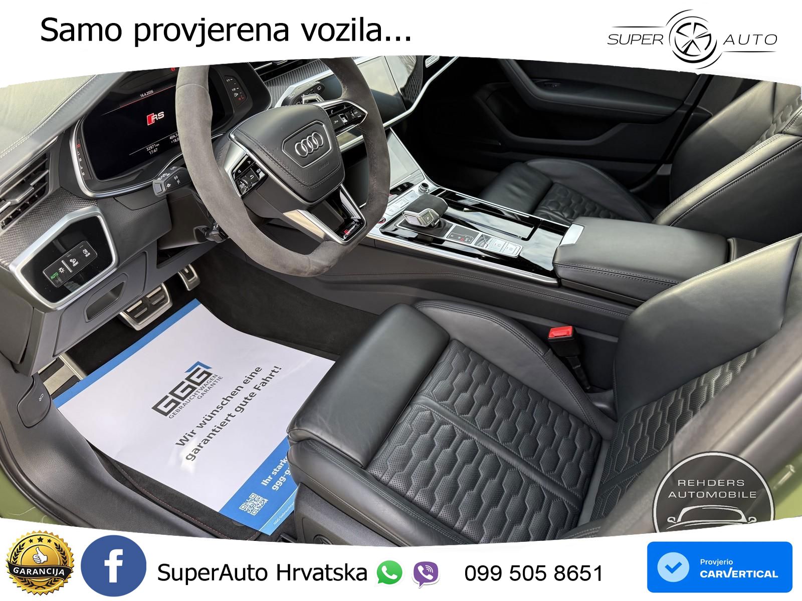 Audi RS6 Avant 4.0 TFSI V8 performance (630 KS)  quattro tiptronic ZRAČNI+ACC+GR SJED+KAM+PANO