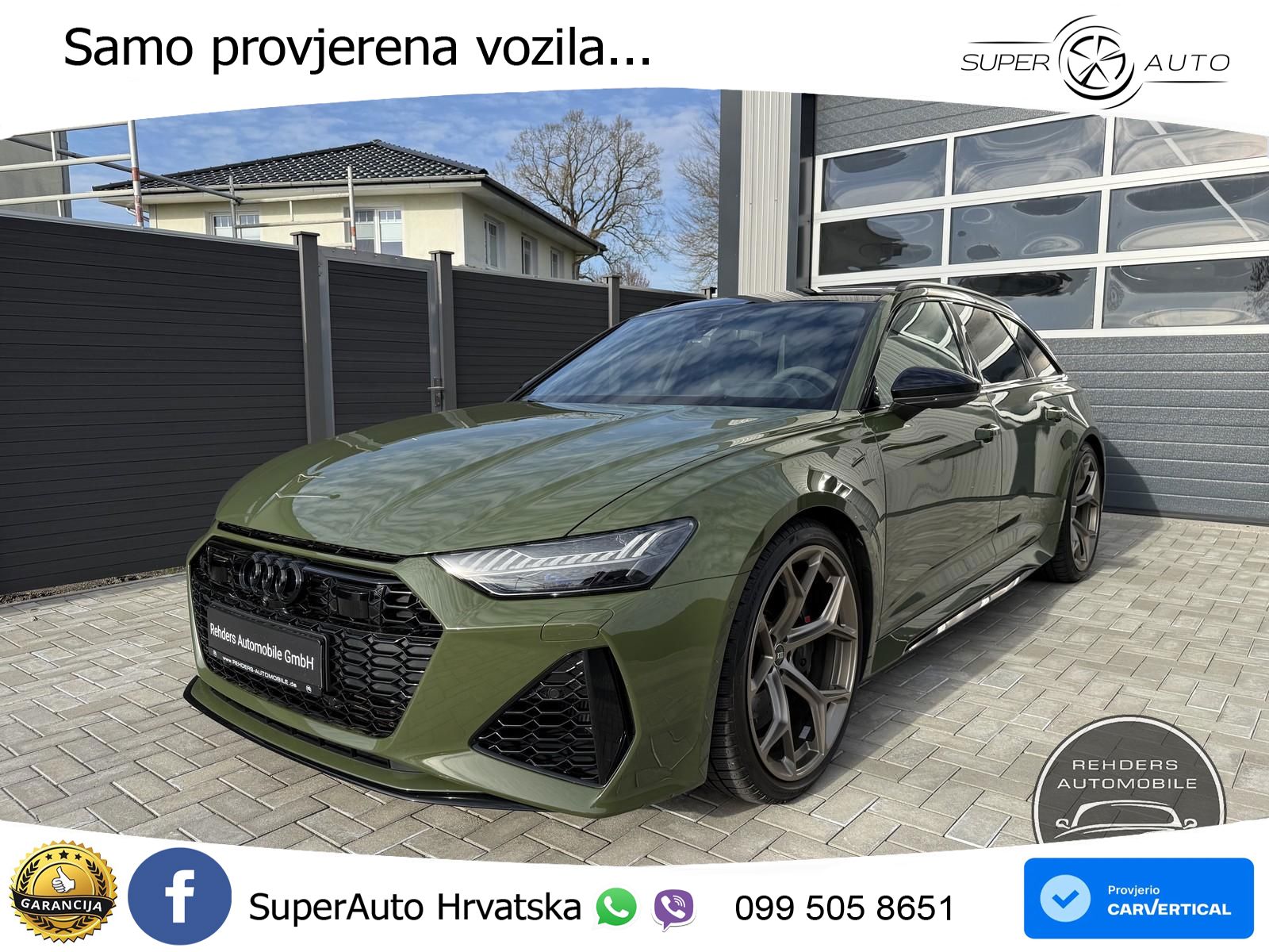 Audi RS6 Avant 4.0 TFSI V8 performance (630 KS)  quattro tiptronic ZRAČNI+ACC+GR SJED+KAM+PANO
