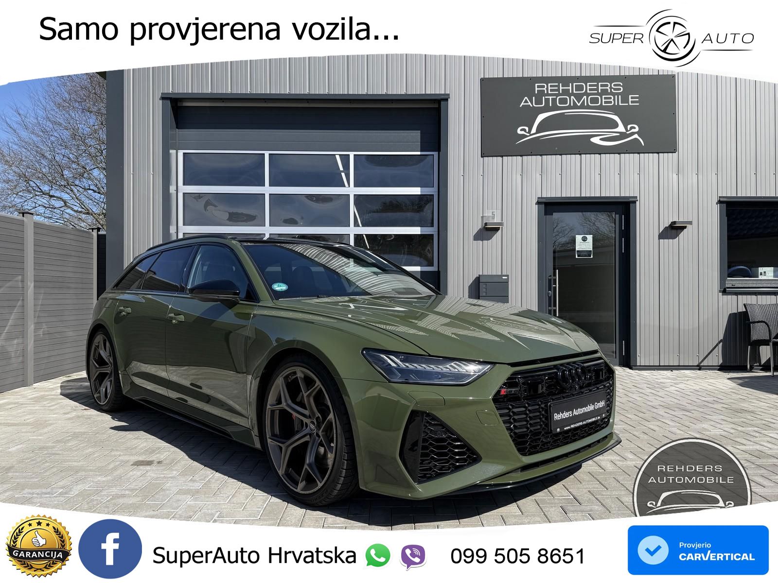 Audi RS6 Avant 4.0 TFSI V8 performance (630 KS)  quattro tiptronic ZRAČNI+ACC+GR SJED+KAM+PANO