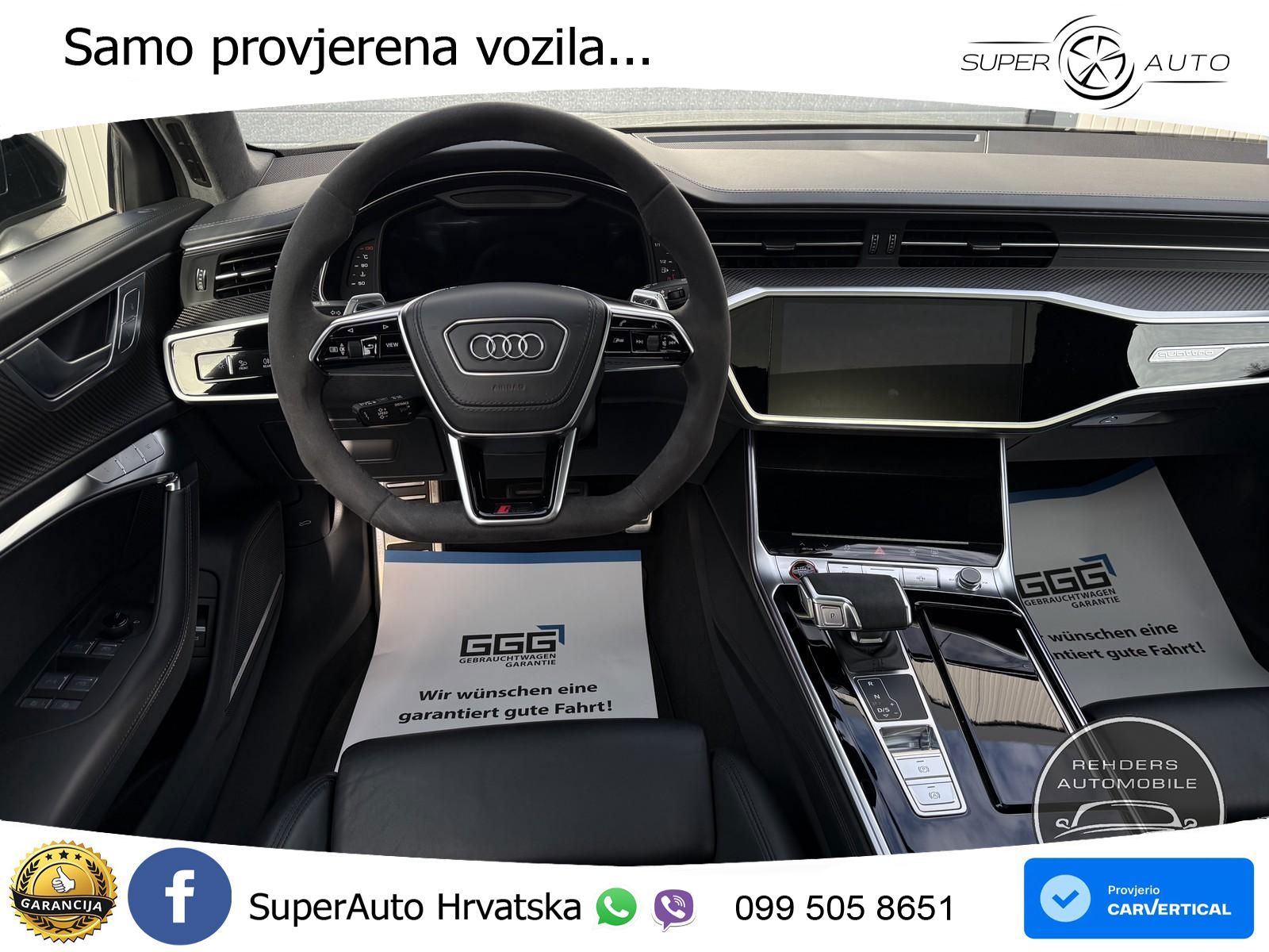 Audi RS6 Avant 4.0 TFSI V8 performance (630 KS)  quattro tiptronic ZRAČNI+ACC+GR SJED+KAM+PANO