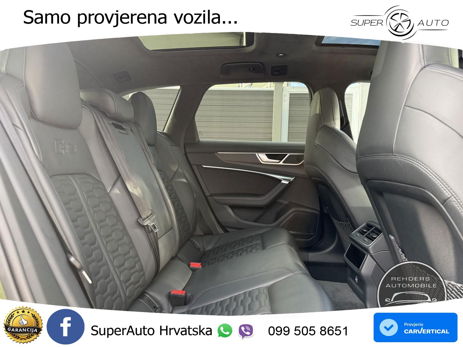 Audi RS6 Avant 4.0 TFSI V8 performance (630 KS)  quattro tiptronic ZRAČNI+ACC+GR SJED+KAM+PANO