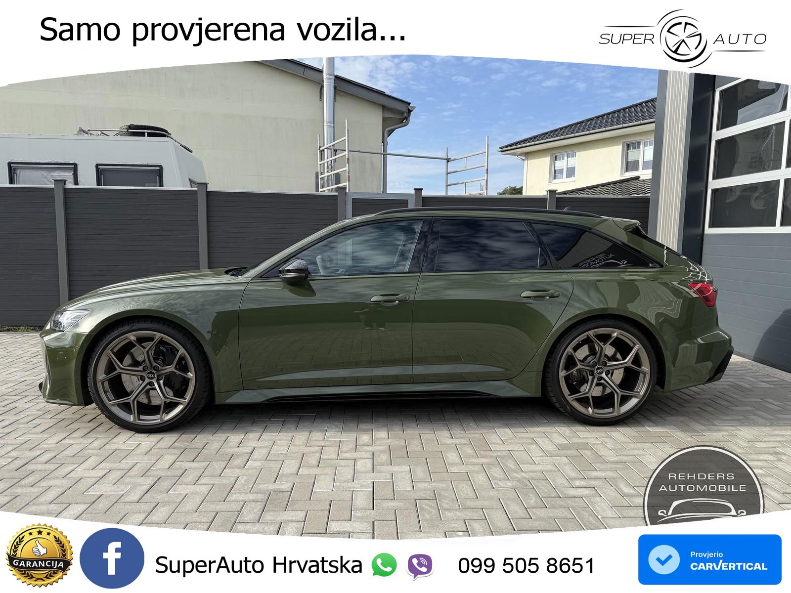Audi RS6 Avant 4.0 TFSI V8 performance (630 KS)  quattro tiptronic ZRAČNI+ACC+GR SJED+KAM+PANO