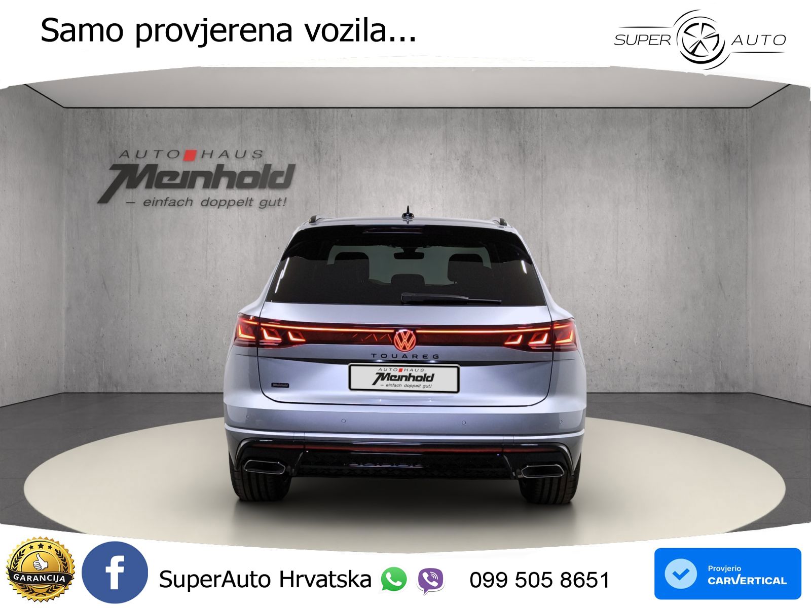Volkswagen Touareg 3.0 V6 TDI (286 KS) 4MOTION Tiptronic ZRAČNI+ACC+GR SJED+KAM+PANO