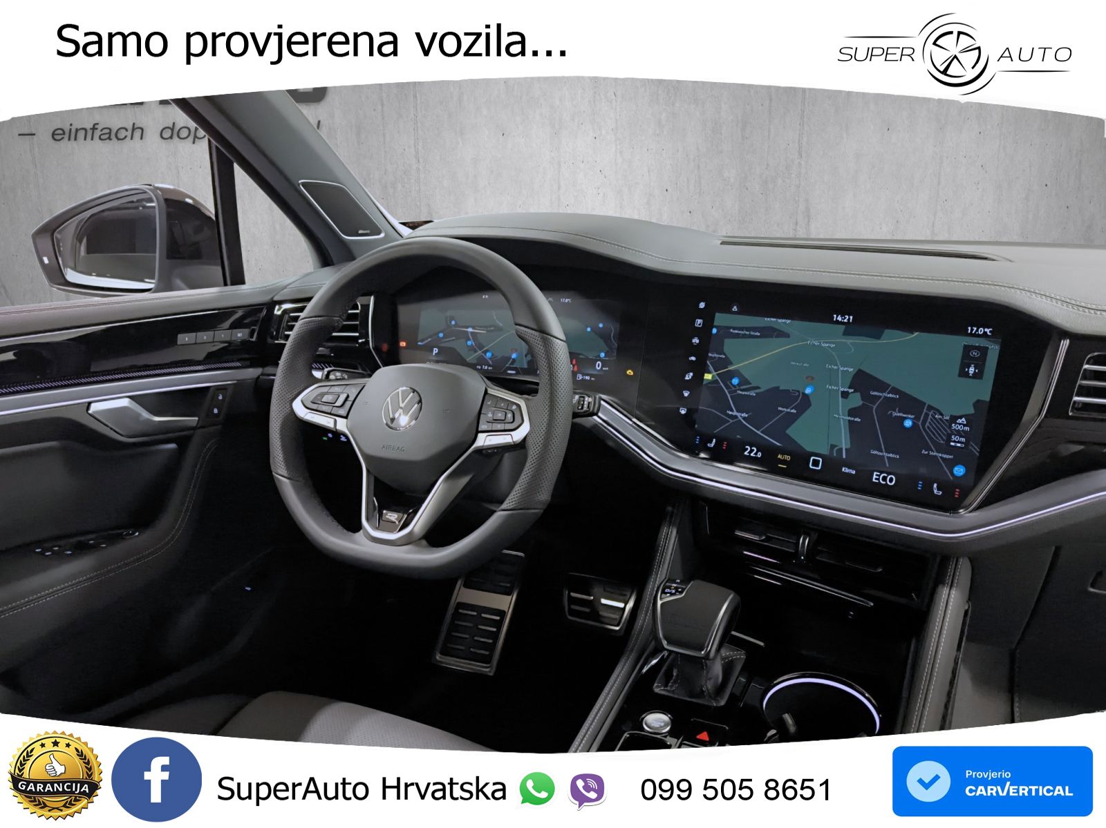 Volkswagen Touareg 3.0 V6 TDI (286 KS) 4MOTION Tiptronic ZRAČNI+ACC+GR SJED+KAM+PANO