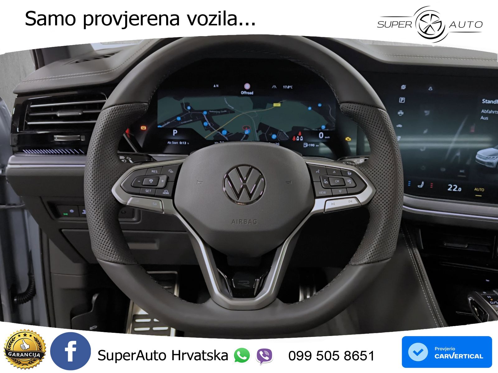 Volkswagen Touareg 3.0 V6 TDI (286 KS) 4MOTION Tiptronic ZRAČNI+ACC+GR SJED+KAM+PANO
