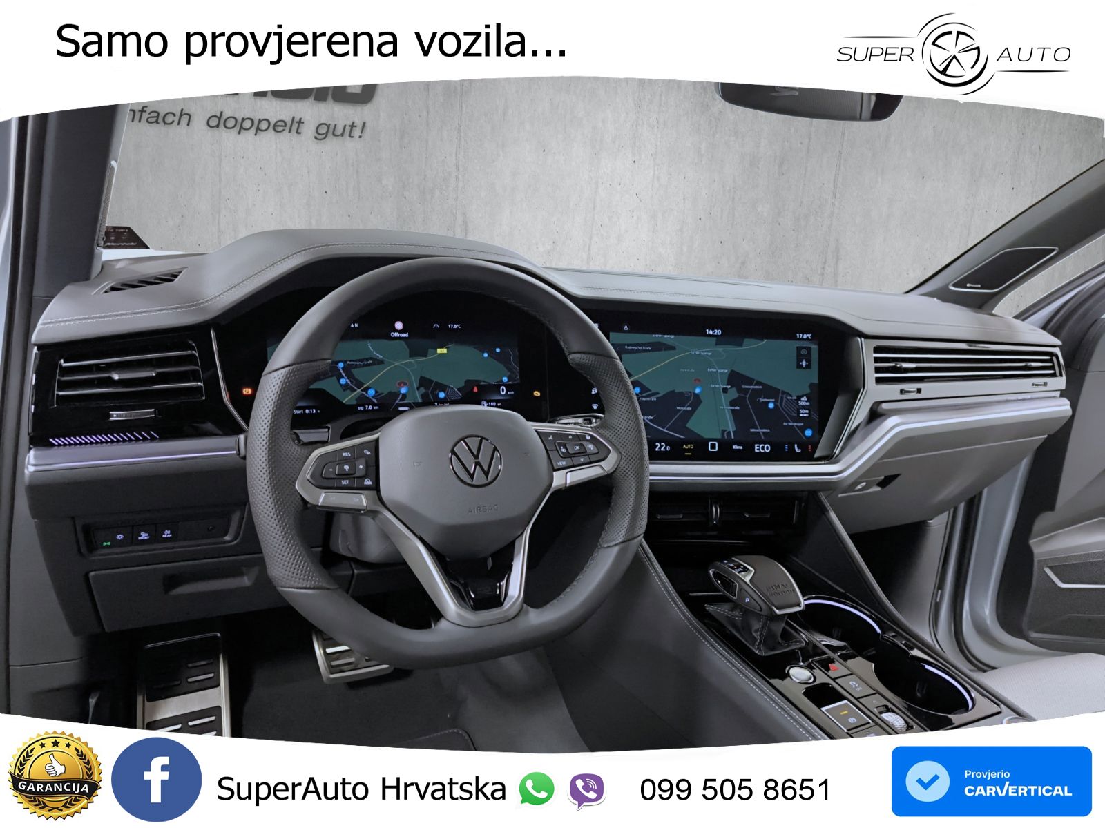 Volkswagen Touareg 3.0 V6 TDI (286 KS) 4MOTION Tiptronic ZRAČNI+ACC+GR SJED+KAM+PANO