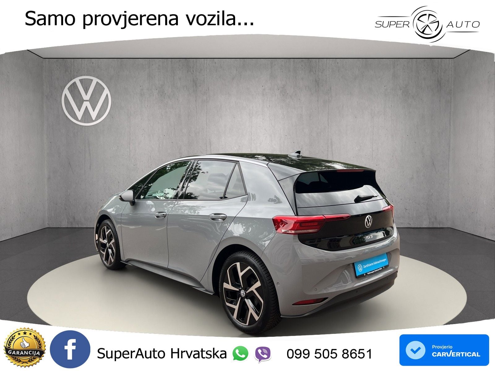 Volkswagen ID.3 Pro 62 kWh (204 KS) LED+GR SJED+ACC
