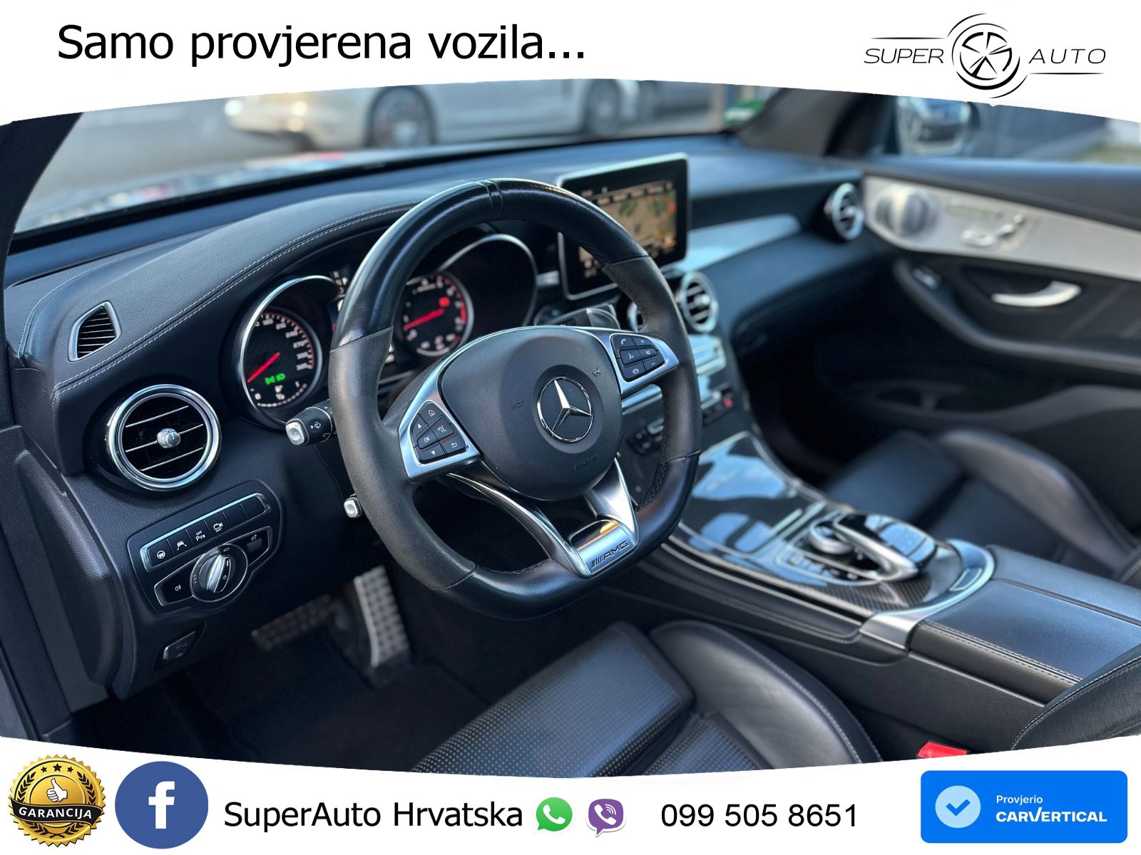 Mercedes AMG GLC 63 S V8 (510 KS) 4MATIC+ MCT ZRAČNI+ACC+GR SJED+KAM+PANO