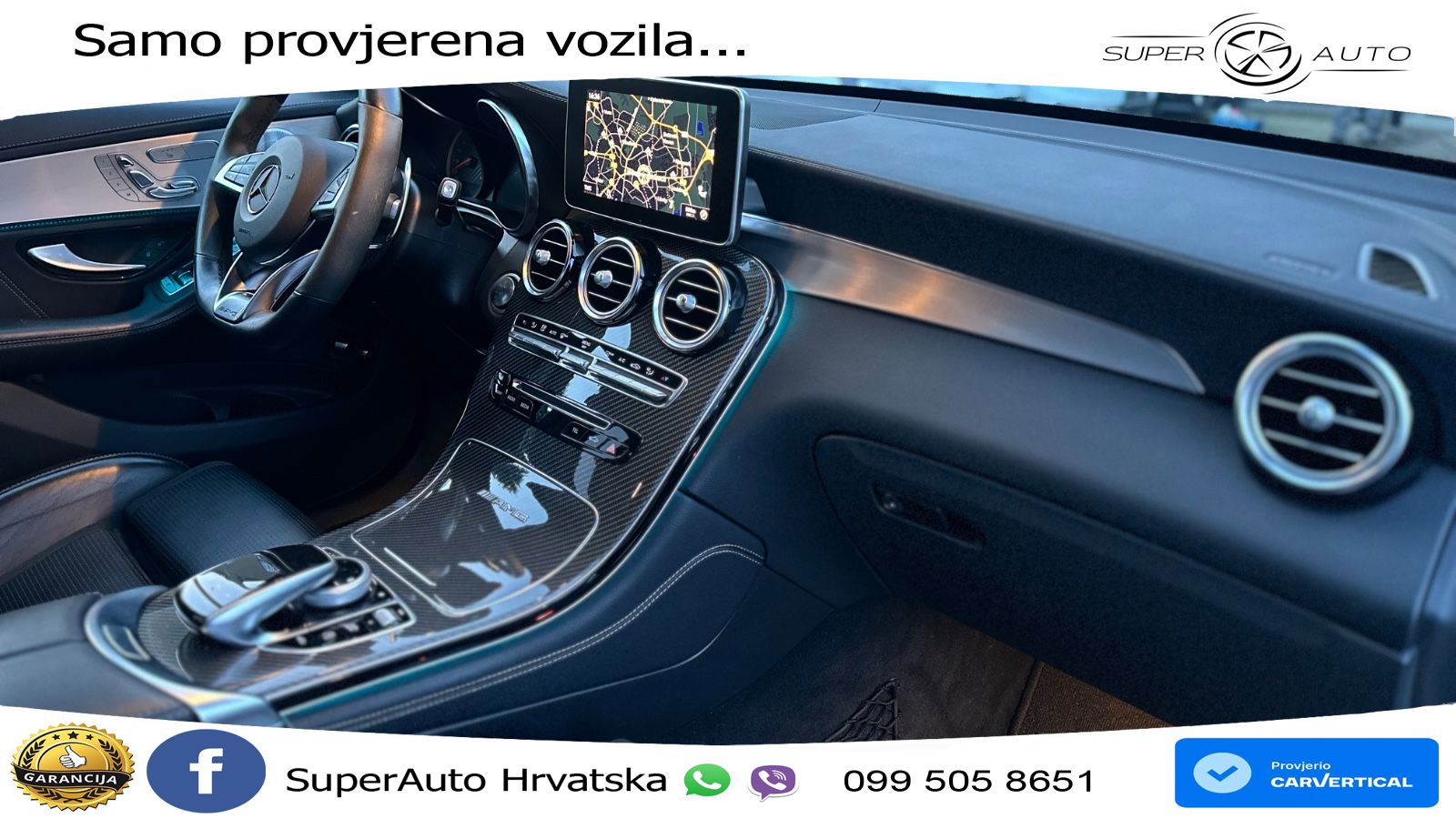 Mercedes AMG GLC 63 S V8 (510 KS) 4MATIC+ MCT ZRAČNI+ACC+GR SJED+KAM+PANO