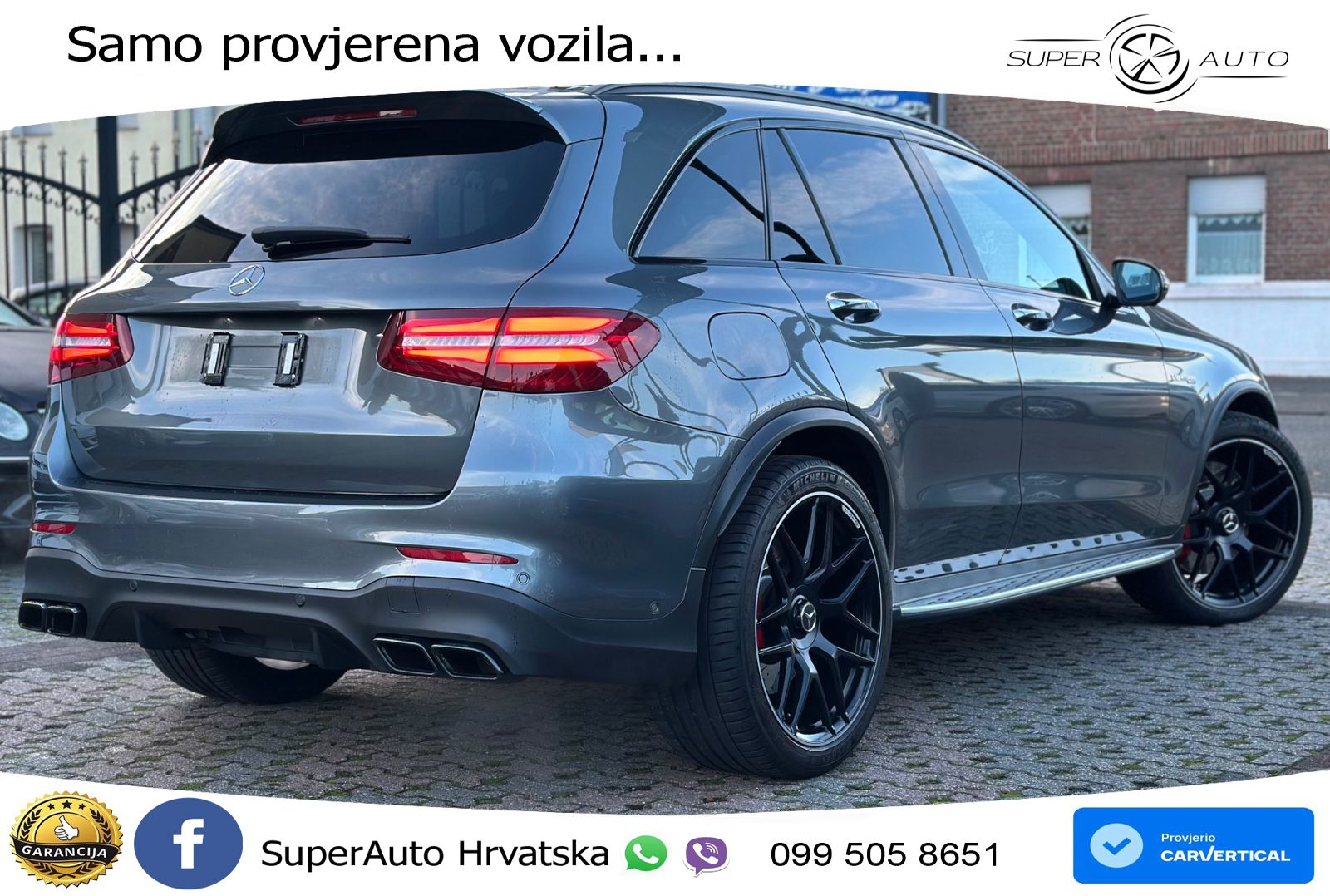 Mercedes AMG GLC 63 S V8 (510 KS) 4MATIC+ MCT ZRAČNI+ACC+GR SJED+KAM+PANO