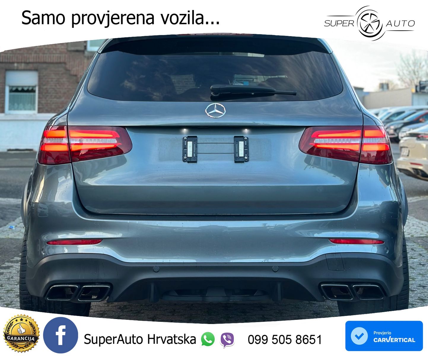 Mercedes AMG GLC 63 S V8 (510 KS) 4MATIC+ MCT ZRAČNI+ACC+GR SJED+KAM+PANO