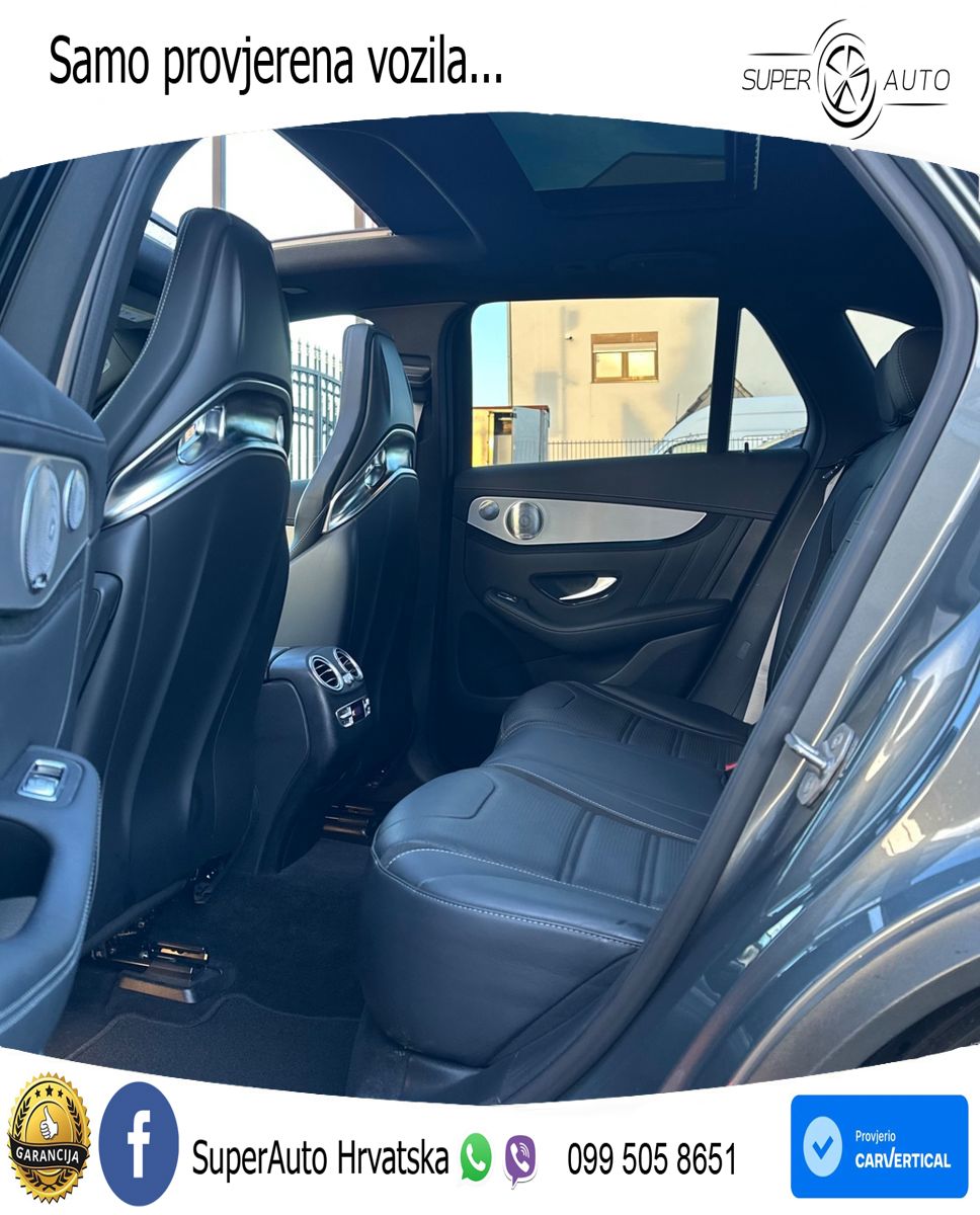 Mercedes AMG GLC 63 S V8 (510 KS) 4MATIC+ MCT ZRAČNI+ACC+GR SJED+KAM+PANO