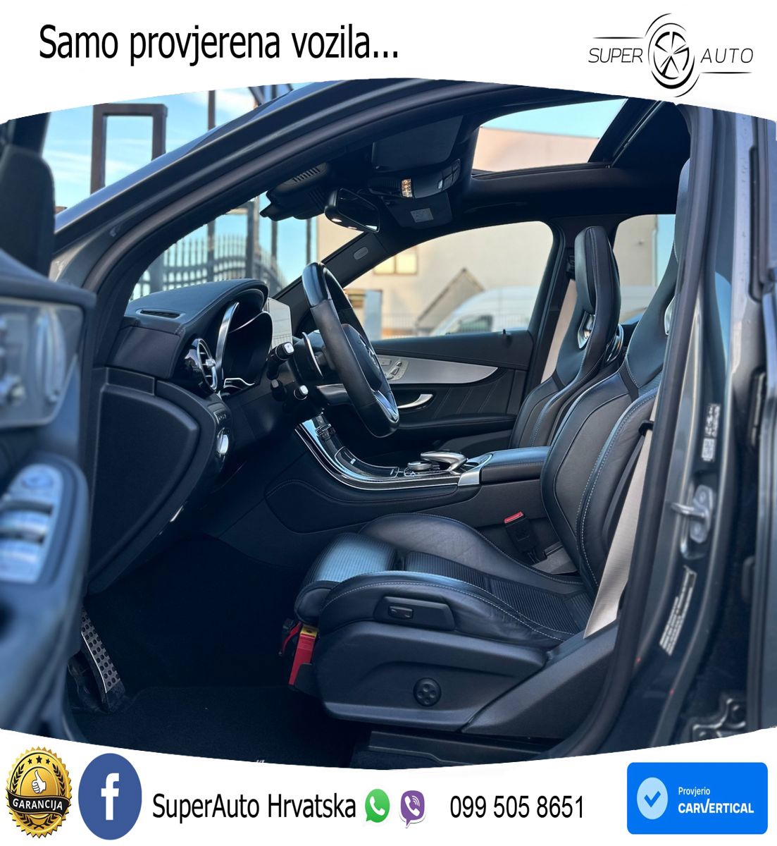 Mercedes AMG GLC 63 S V8 (510 KS) 4MATIC+ MCT ZRAČNI+ACC+GR SJED+KAM+PANO