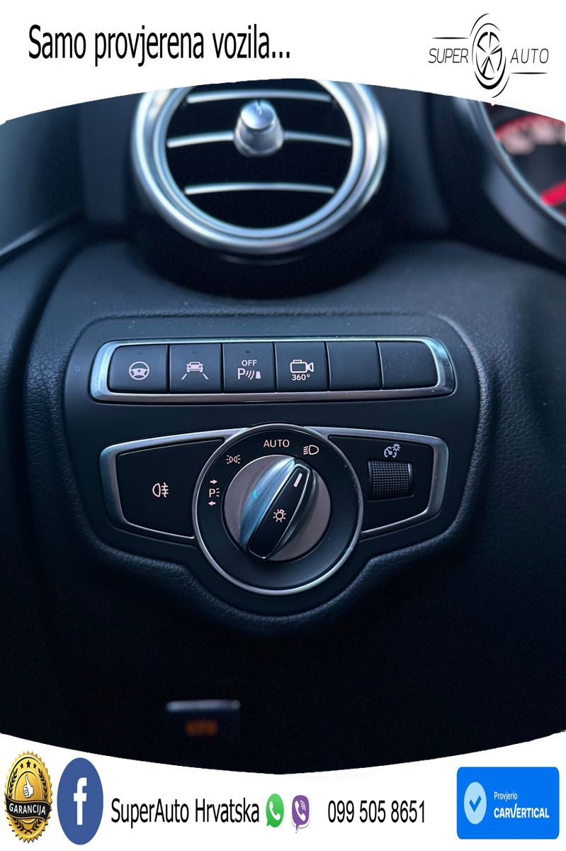 Mercedes AMG GLC 63 S V8 (510 KS) 4MATIC+ MCT ZRAČNI+ACC+GR SJED+KAM+PANO
