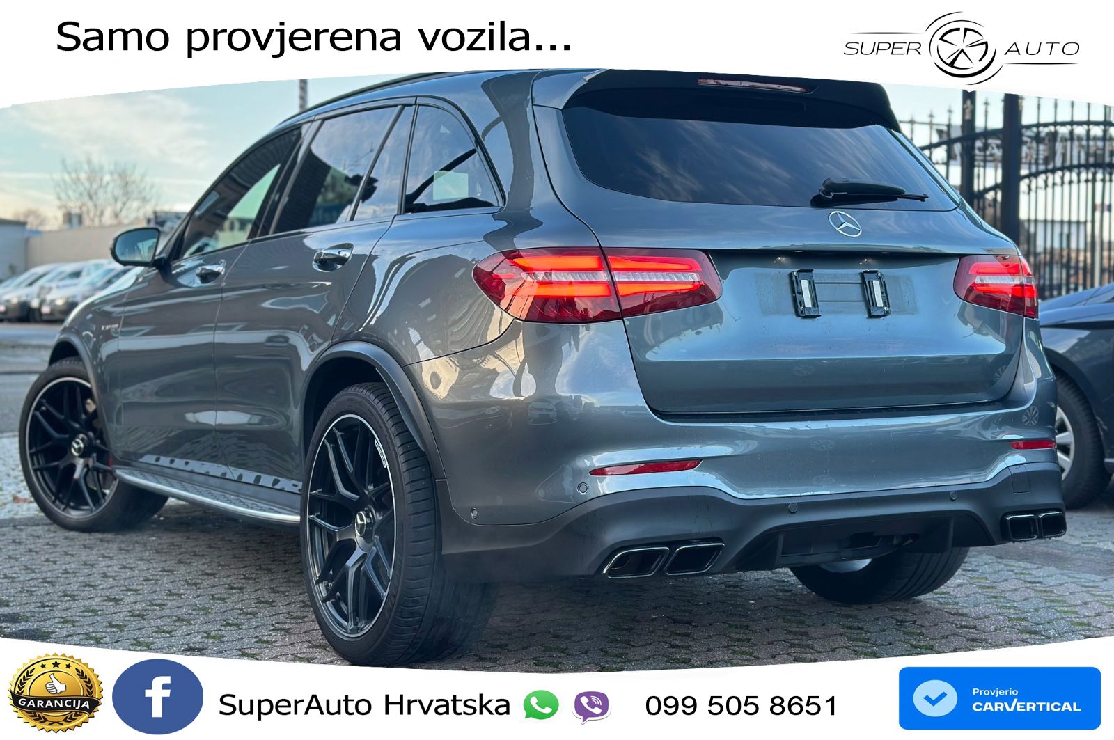 Mercedes AMG GLC 63 S V8 (510 KS) 4MATIC+ MCT ZRAČNI+ACC+GR SJED+KAM+PANO