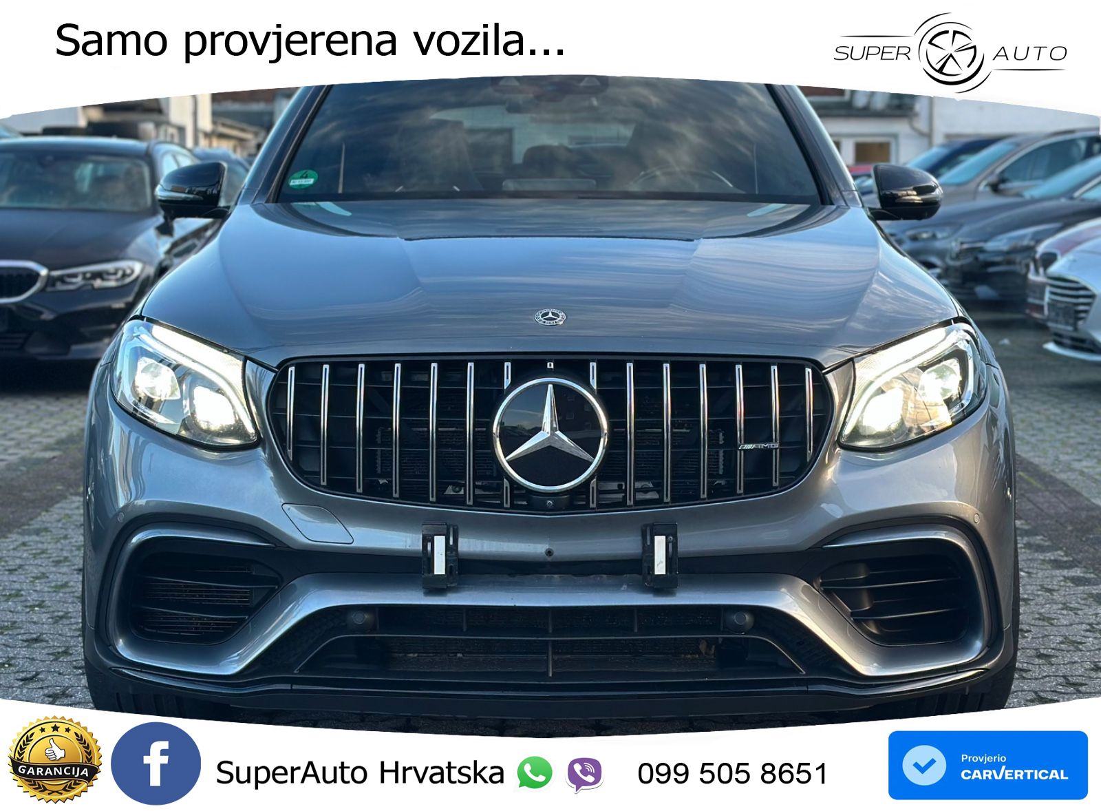 Mercedes AMG GLC 63 S V8 (510 KS) 4MATIC+ MCT ZRAČNI+ACC+GR SJED+KAM+PANO